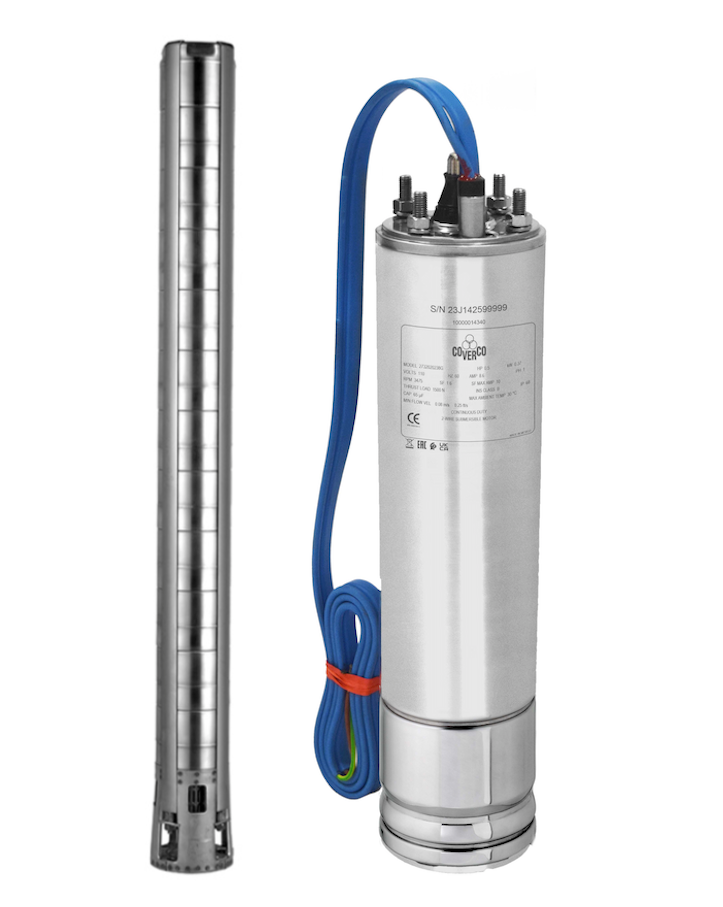 MOTOBOMBA GEOFLO 6" - MOTOR COVERCO 4" TRIFÁSICO 3HP - 230V
