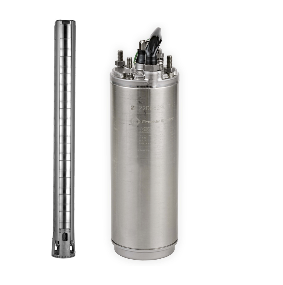 MOTOBOMBA GEOFLO 6" SP90-02 - MOTOR FRANKLIN ENCAPSULADO TRIFÁSICO 3HP - 230V DE 4"