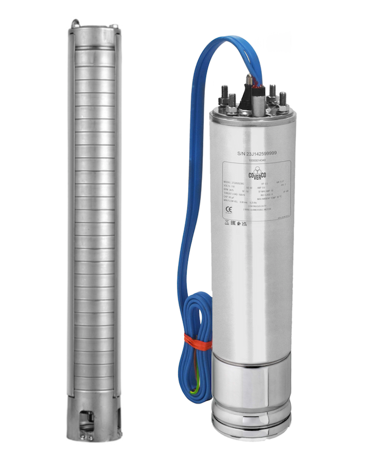 MOTOBOMBA GEOFLO 4" - MOTOR COVERCO TRIFÁSICO 230V